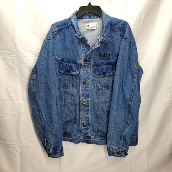 Wrangler rugged wear denim jean jacket medium wash cotton XXL - Picture 1 of 4
